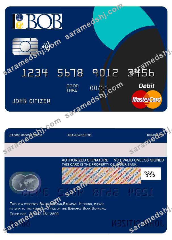 Bahamas Bank of the Bahamas bank mastercard